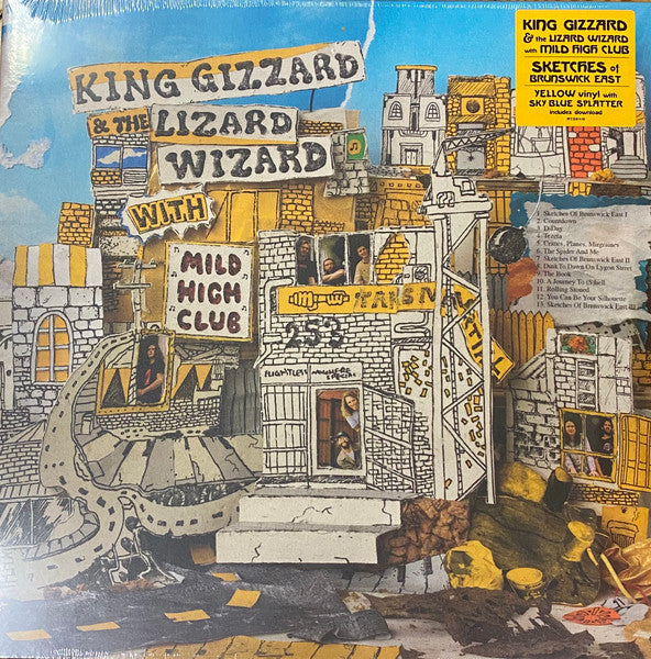 KING GIZZARD AND THE LIZARD WIZARD : SKETCHES OF BRUNSWICK EAST LTD LP 180G YELLOW BLUE SPLATTER VINYL