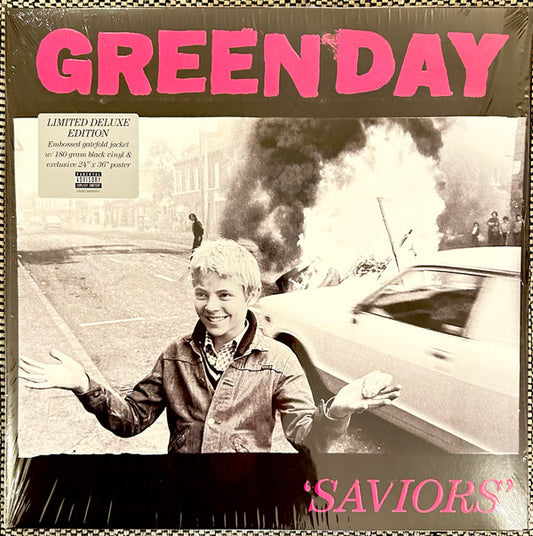 GREEN DAY : SAVIOURS LTD LP 180G DELUXE EDITION EMBOSSED GATEGOLD WITH POSTER