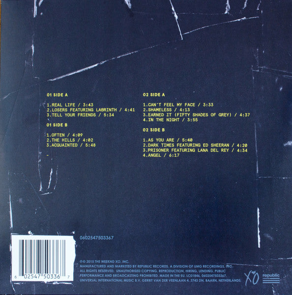THE WEEKND : BEAUTY BEHIND THE MADNESS 2LP 180G