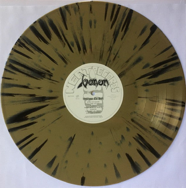 VENOM : WELCOME TO HELL LTD LP 180G 40TH ANNIVERSARY GOLD BLACK SPLATTER VINYL