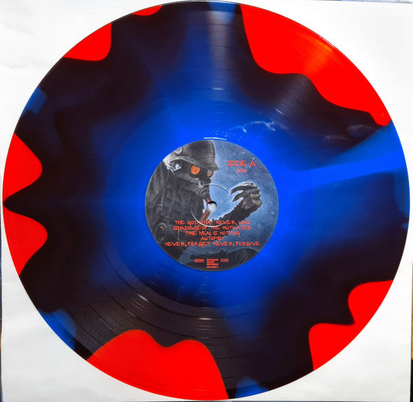 DISMEMBER : THE GOD THAT NEVER WAS LTD LP 180G BLUE RED BLACK SWIRL VINYL