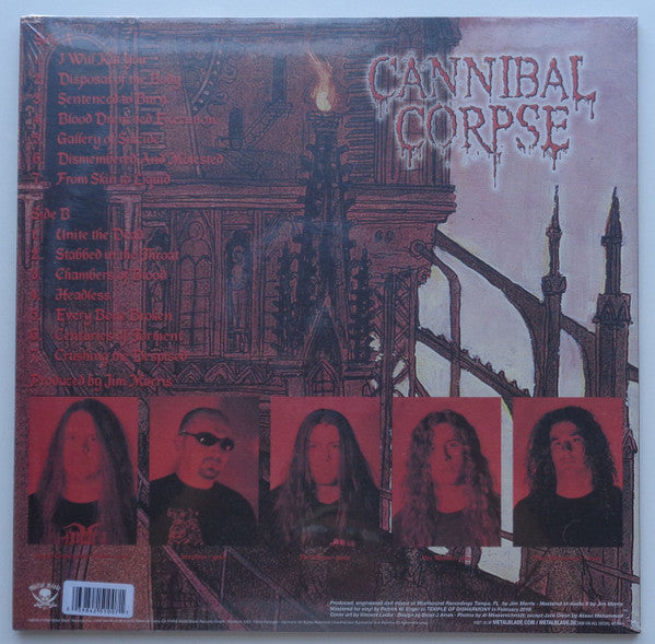 CANNIBAL CORPSE : GALLERY OF SUICIDE LTD LP 180G OFF WHITE WITH RED SPLATTER LP