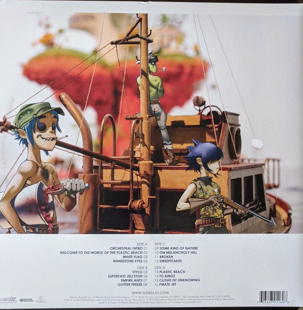 GORILLAZ : PLASTIC BEACH 2LP 180G