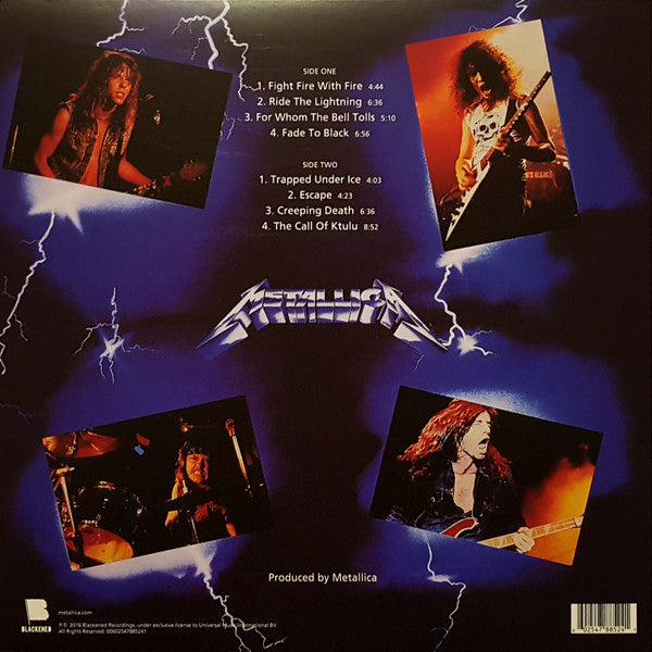 METALLICA : RIDE THE LIGHTNING LP 180G