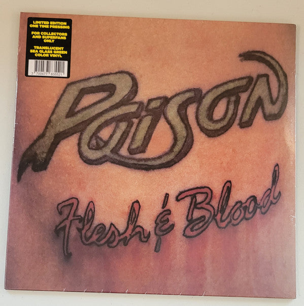 POISON : FLESH AND BLOOD LTD LP 180G GREEN VINYL 💚