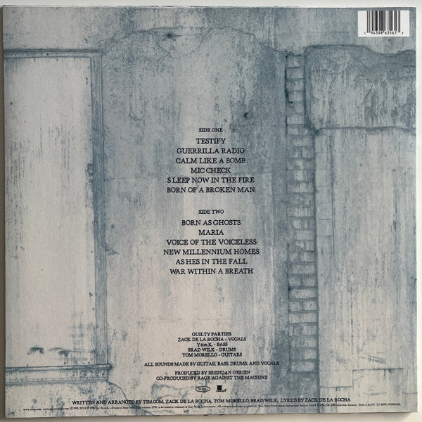 RAGE AGAINST THE MACHINE : THE BATTLE OF LOS ANGELES LP 180G