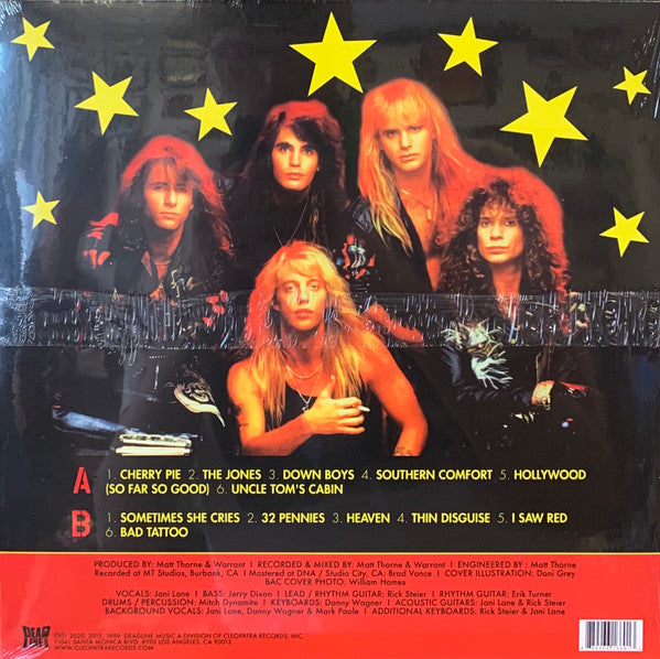 WARRANT : LATEST & GREATEST LTD LP 180G RED WHITE SPLATTER VINYL