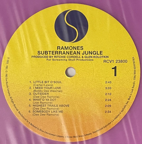 RAMONES : SUBTERRANEAN JUNGLE LTD LP 180G VIOLET VINYL