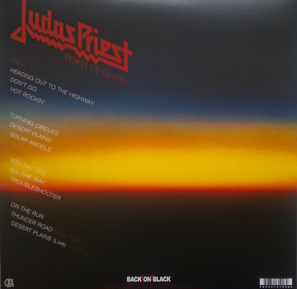 JUDAS PRIEST : POINT OF ENTRY LP 180G