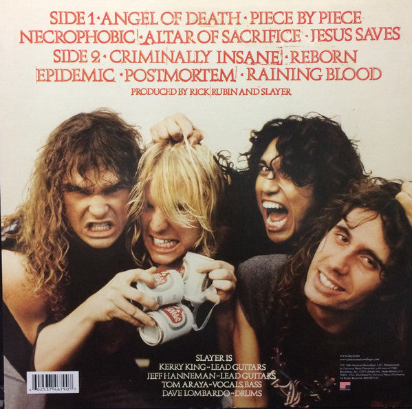 SLAYER : REIGN IN BLOOD LP 180G