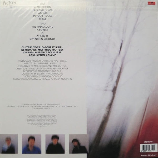 THE CURE : SEVENTEEN SECONDS LP 180G