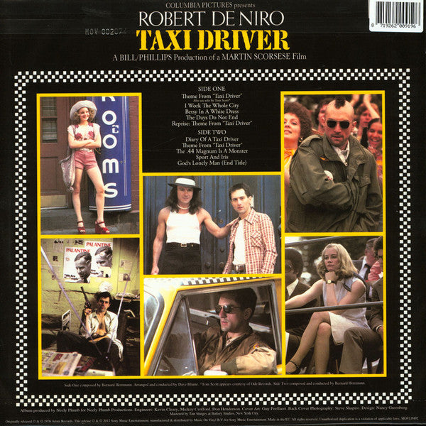 TAXI DRIVER : ORIGINAL SOUNDTRACK LP 180G