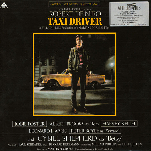 TAXI DRIVER : ORIGINAL SOUNDTRACK LP 180G