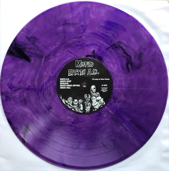 MISFITS : EARTH AD WOLFS BLOOD LTD RSD LP 180G PURPLE SWIRL VINYL