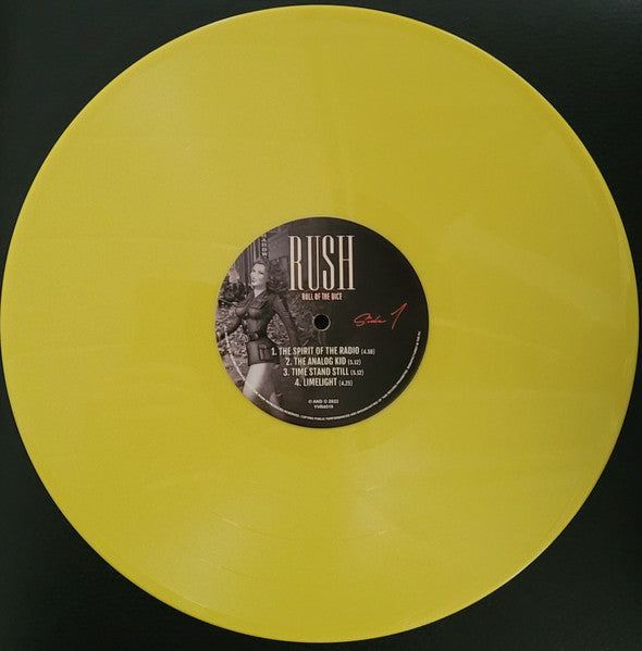 RUSH : ROLL OF THE DICE LTD LP 180G YELLOW VINYL