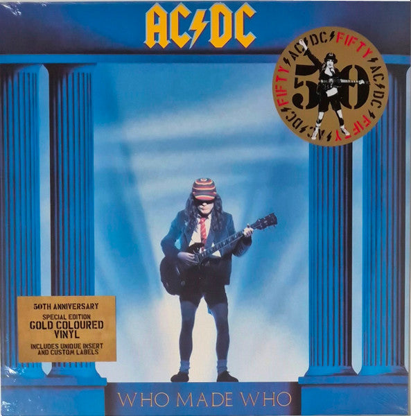 AC/DC : WHO MADE WHO 50TH ANNIVERSARY LP 180G GOLD VINYL