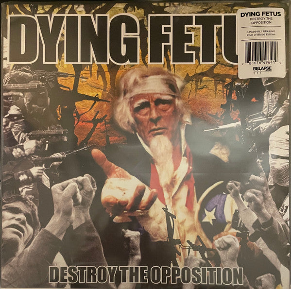 DYING FETUS : DESTROY THE OPPOSITION LTD LP 180G POOL OF BLOOD VINYL