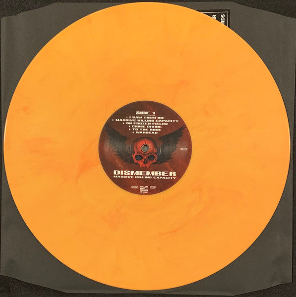 DISMEMBER : MASSIVE KILLING CAPACITY LTD LP 180G ORANGE VINYL