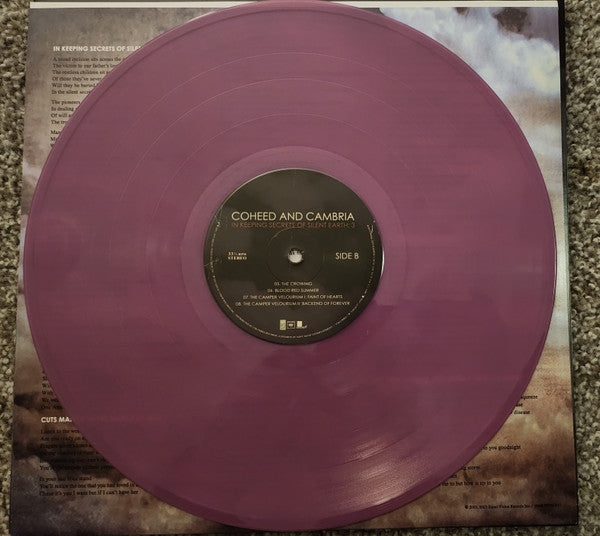 COHEED AND CAMBRIA : IN KEEPING SECRETS OF SILENT EARTH 3 LTD RSD 20TH ANNIVERSARY 2LP LAVENDER VINYL