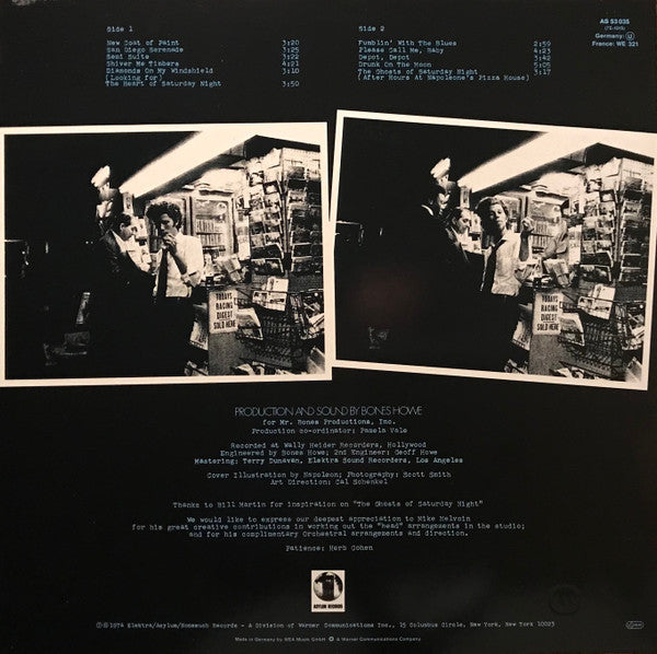 TOM WAITS : THE HEART OF SATURDAY NIGHT LP 180G