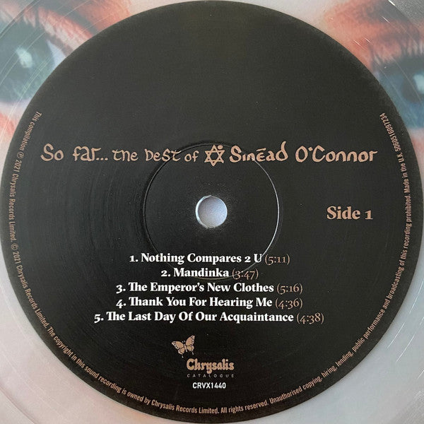 SINEAD O'CONNER : SO FAR ... THE BEST OF LTD 2LP 180G CLEAR VINYL