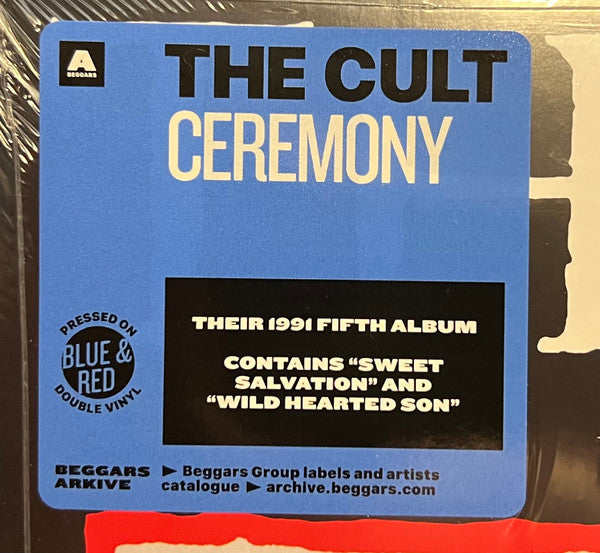 THE CULT : CEREMONY LTD 2LP 180G RED & BLUE VINYL