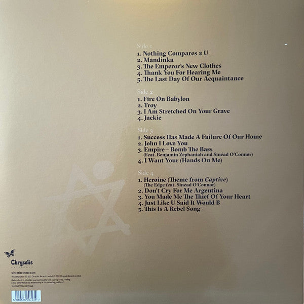 SINEAD O'CONNER : SO FAR ... THE BEST OF LTD 2LP 180G CLEAR VINYL
