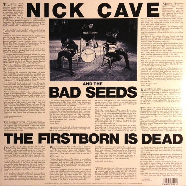 NICK CAVE AND THE BAD SEEDS : THE FIRSTBORN IS DEAD LP 180G