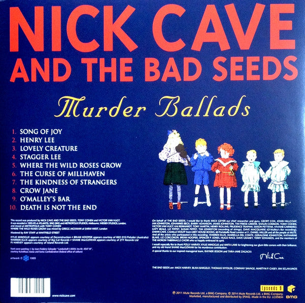 NICK CAVE AND THE BAD SEEDS : MURDER BALLADS 2LP 180G