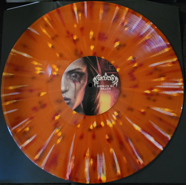 MORTICIAN : DOMAIN OF DEATH LTD LP 180G ORANGE CRUSH SPLATTER VINYL