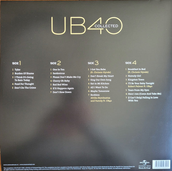 UB40 : COLLECTED 2LP 180G