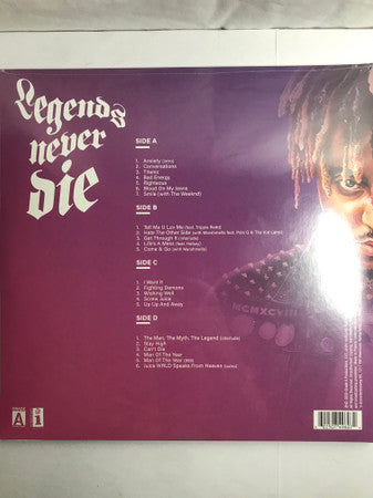 JUICE WRLD : LEGENDS NEVER DIE : 2LP 180G