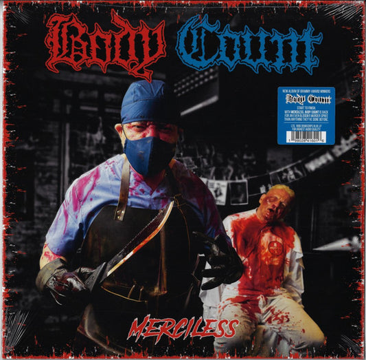 BODY COUNT : MERCILESS LTD LP 18OG COLD BLOODED BLUE VINYL