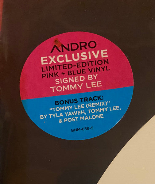 TOMMY LEE : ANDRO LTD LP 180G SIGNED PINK BLUE VINYL