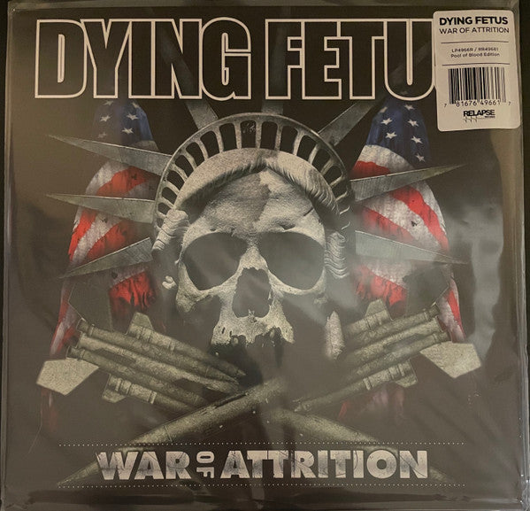 DYING FETUS : WAR OF ATTRITION LP 180G POOL OF BLOOD VINYL