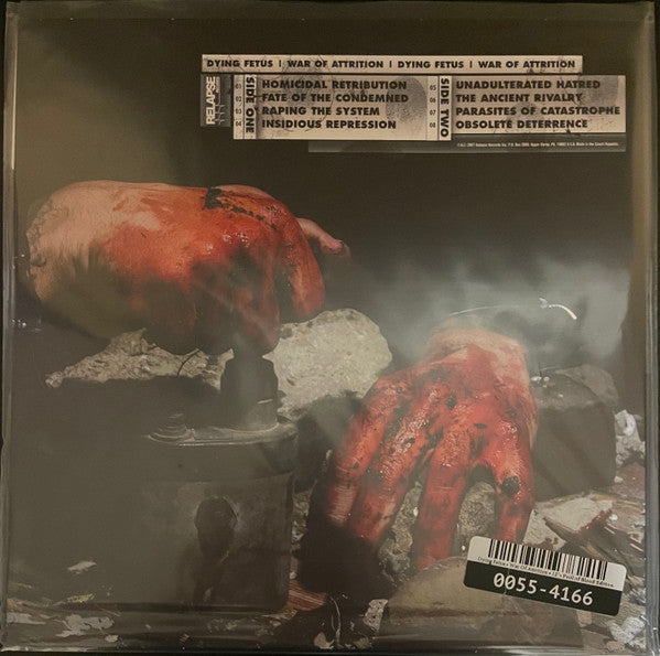 DYING FETUS : WAR OF ATTRITION LP 180G POOL OF BLOOD VINYL