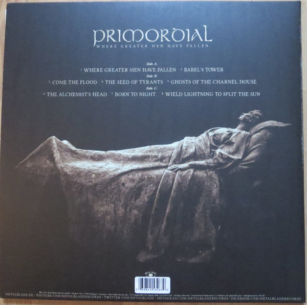 PRIMORDIAL : WHERE GREATER MEN HAVE FALLEN 2LP 180G