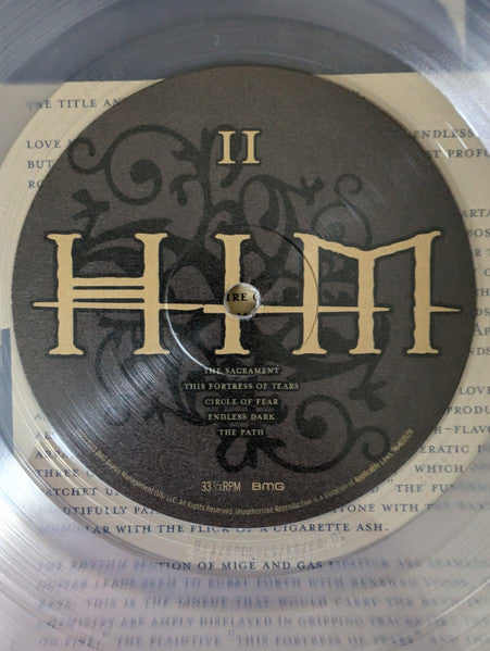 HIM : LOVE METAL LTD LP 180G CLEAR VINYL