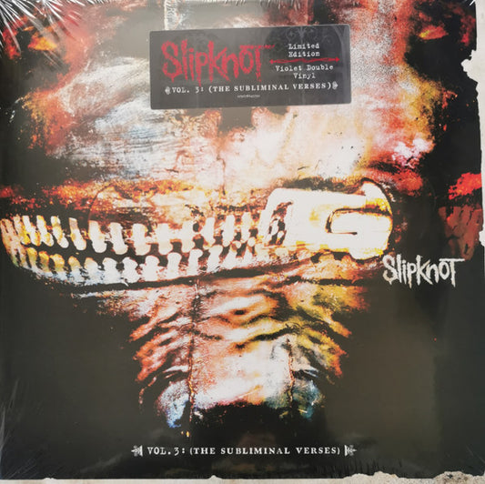 SLIPKNOT : VOL.3 THE SUBLIMINAL VERSES LTD 2LP VIOLET VINYL