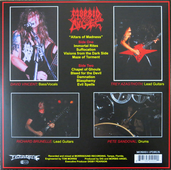 MORBID ANGEL : ALTERS OF MADNESS LP 180G