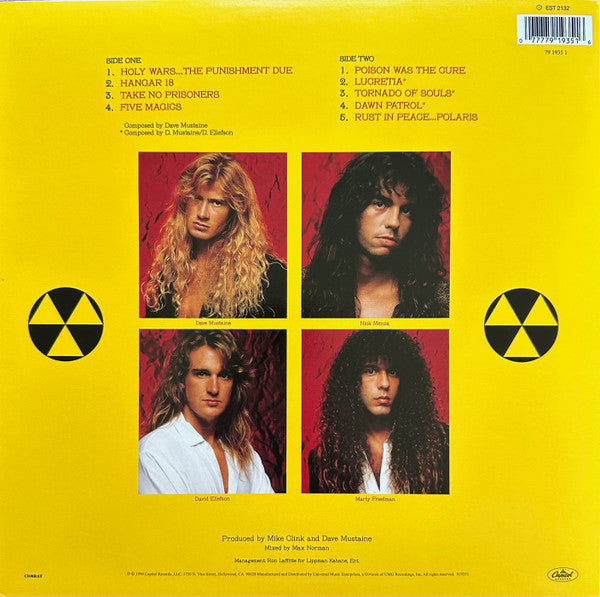 MEGADETH : RUST IN PEACE LP 180G