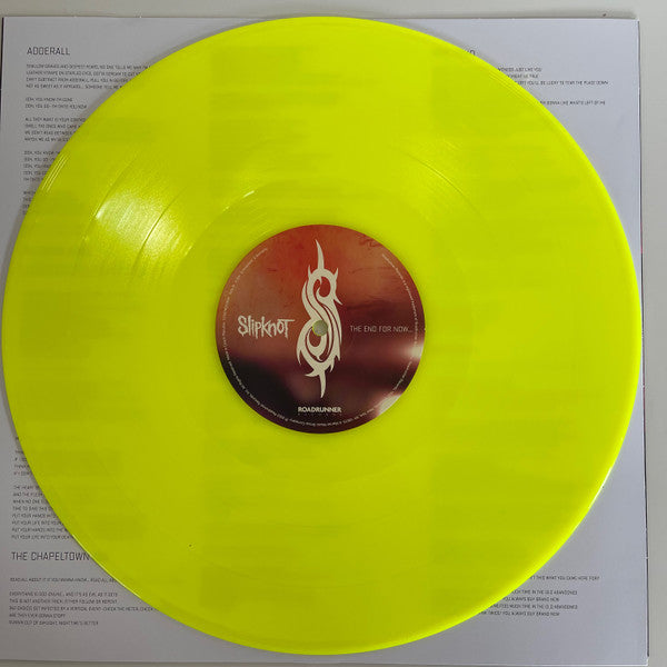 SLIPKNOT : THE END,SO FAR LTD 2LP 180G NEON YELLOW VINYL