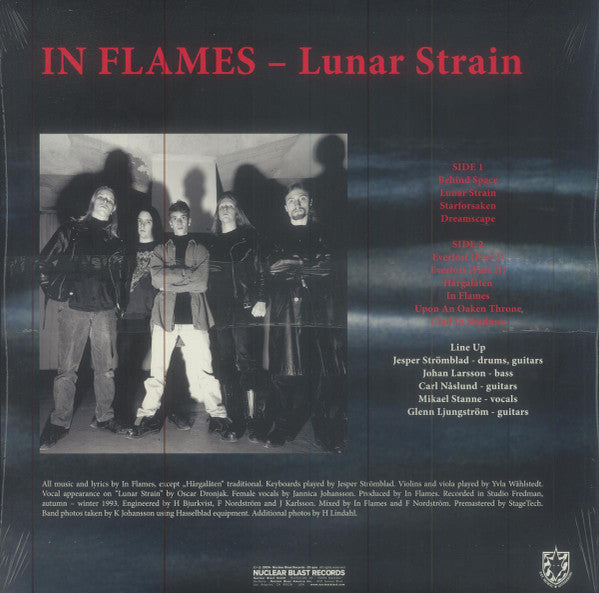 IN FLAMES : LUNAR STRAIN LTD 30TH ANNIVERSARY LP 180G BLUE VINYL