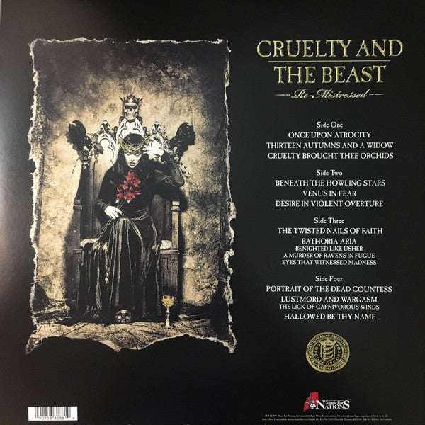 CRADLE OF FILTH : CRUELTY AND THE BEAST RE MISTRESSED 2LP 180G