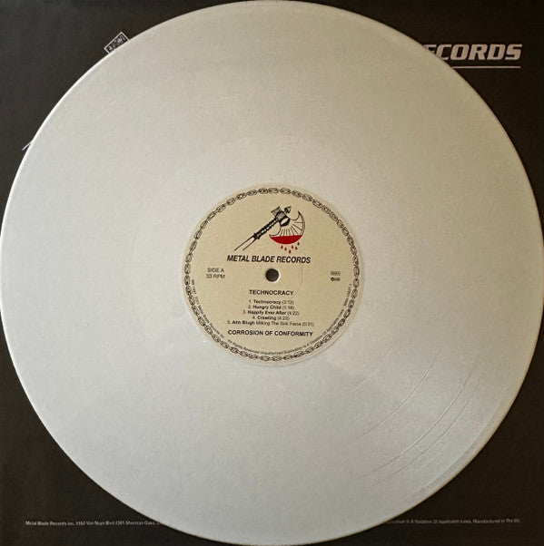 CORROSION OF CONFORMITY : TECHNOCRACY LTD LP 180G WHITE VINYL