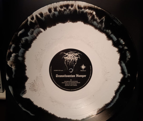 DARKTHRONE : TRANSYLVANIAN HUNGER LTD 30TH ANNIVERSARY LP 180G BLACK & WHITE SMASH VINYL