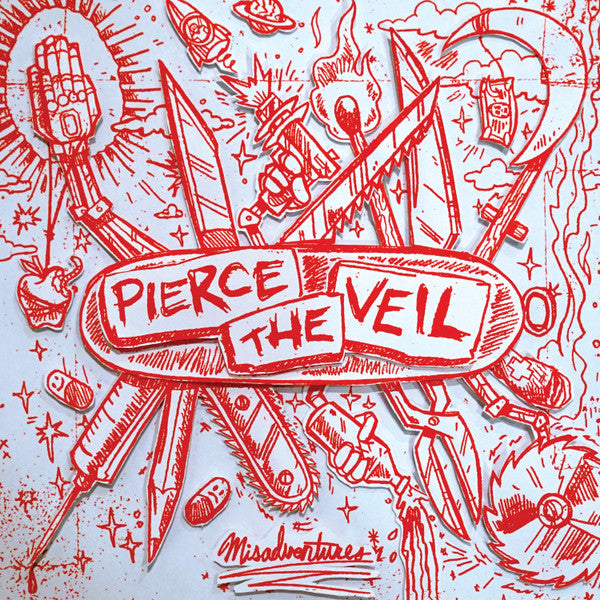 PIERCE THE VEIL : MISADVENTURES LTD LP 180G BLACK MARBLED VINYL