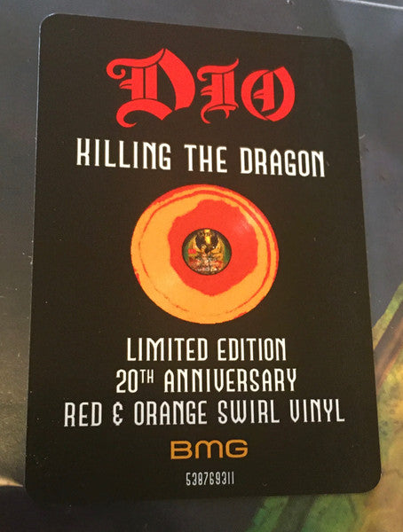 DIO : KILLING THE DRAGON LTD LP 180G ORANGE RED SWIRL VINYL