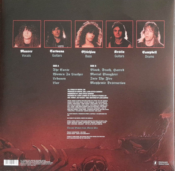 MORTAL SIN : MAYHEMIC DESTRUCTION LTD LP 180G SILVER VINYL