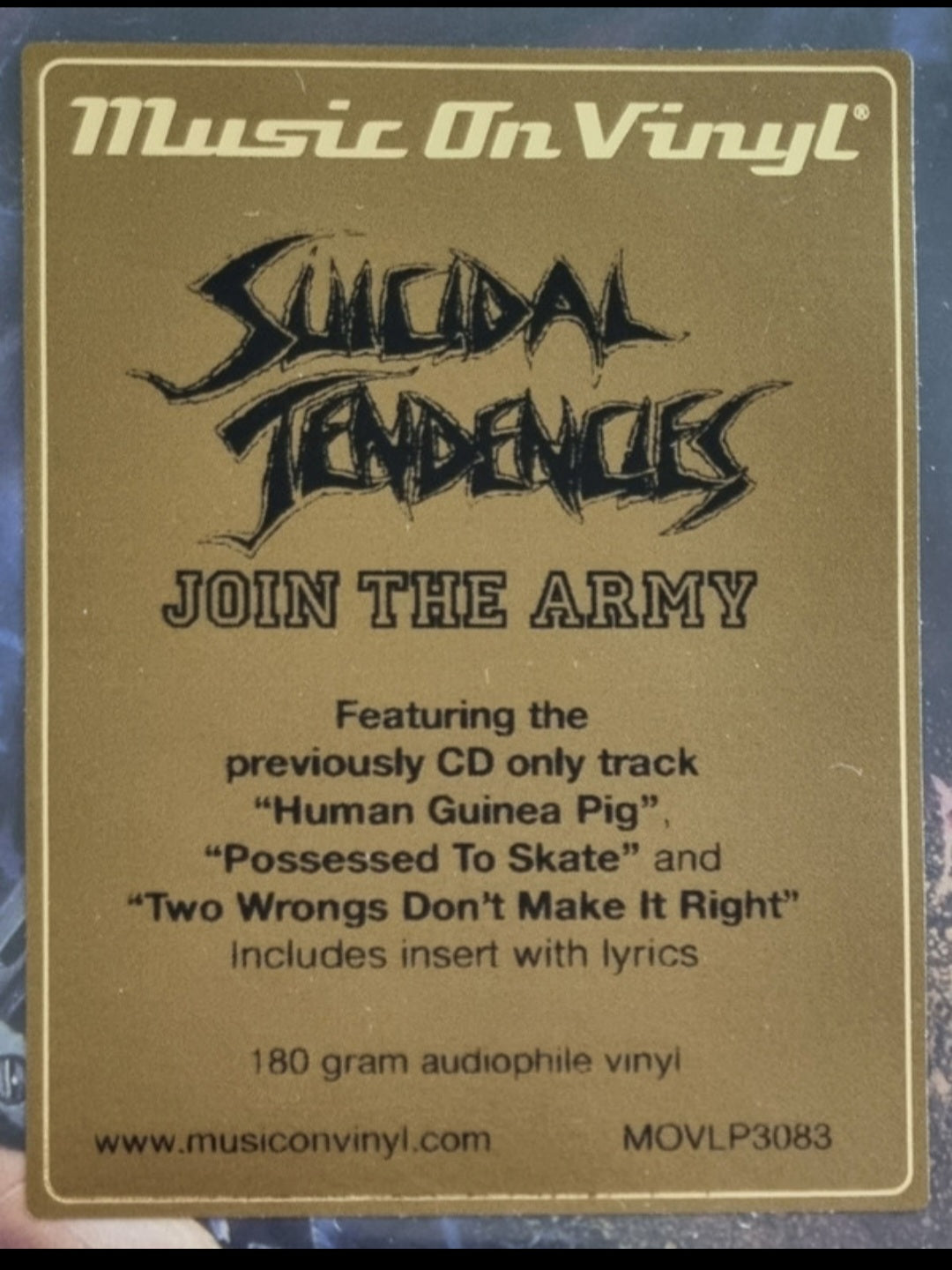 SUICIDAL TENDENCIES : JOIN THE ARMY LP RE 2022